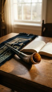 Shofar with Tallit