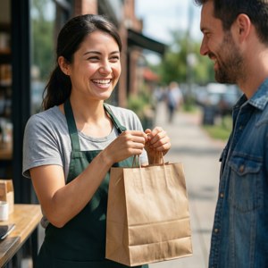 Shopkeeper and Customer