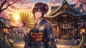 Shrine Maiden Sunset