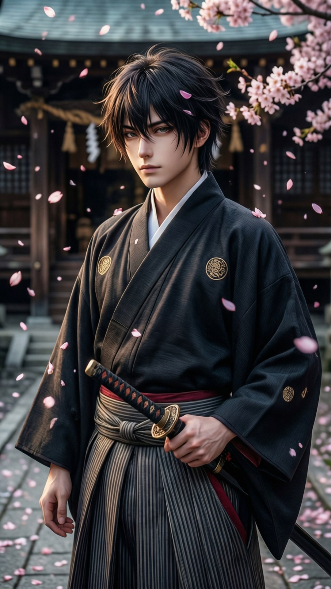 Shrine Swordsman by Wallpapers.art Studio