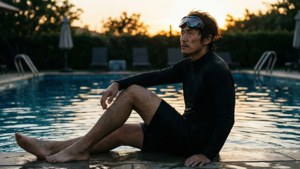 Shun Kazama Poolside Sunset