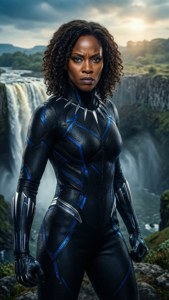 Shuri on the Waterfall