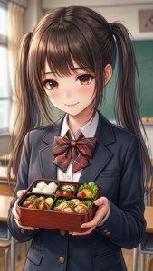 Shy Schoolgirl Bento