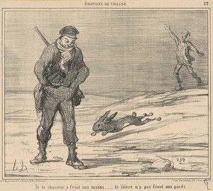 Si le chasseur a froiD ... le lièvre n'a pas froid ...
