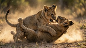 Sibling Roughhousing