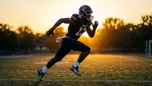 Sideline Sprint at Sunset