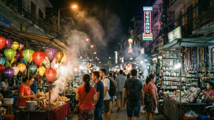Siem Reap Night Market Bustle