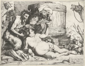 Silenus bij het wijnvat