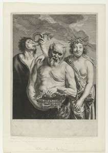 Silenus met Flora en Zephyrus