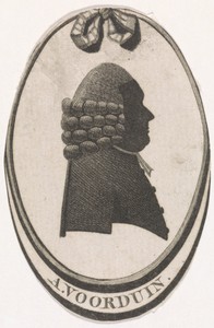 Silhouetportret van A. Voorduin