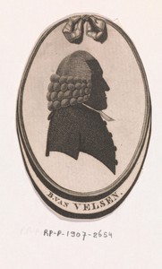 Silhouetportret van Bartholomeus van Velsen
