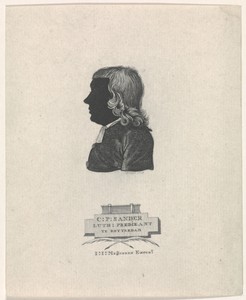 Silhouetportret van Carl Philip Sander
