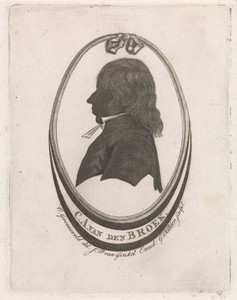 Silhouetportret van Cornelis Adrianus van den Broek