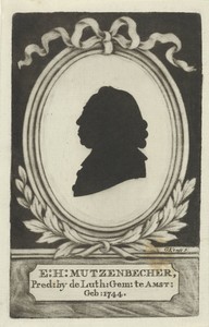 Silhouetportret van Esdras Heinrich Mützenbecher