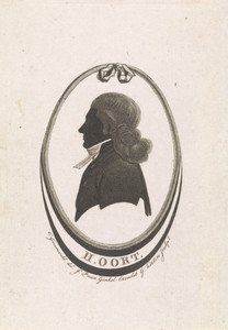 Silhouetportret van Henricus Oort