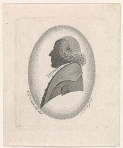 Silhouetportret van Jan Scharp