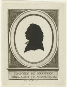Silhouetportret van Joannes de Fremery