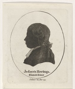 Silhouetportret van Jodocus Heringa Eliza'sz