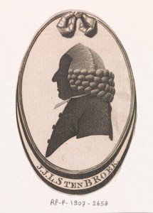 Silhouetportret van Johan Jacob le Sage ten Broek