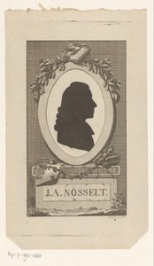 Silhouetportret van Johann August Noesselt