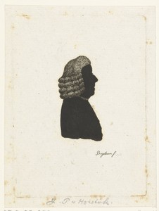 Silhouetportret van Johannes Petrus van Horstok
