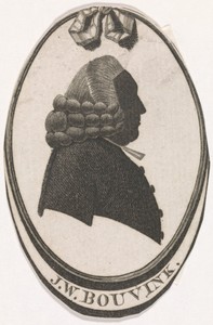 Silhouetportret van Johannes Wilhelmus Bouvink