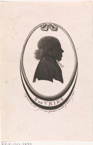 Silhouetportret van S. de Vries