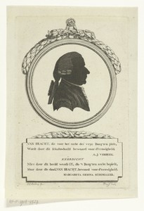Silhouetportret van Van Bracht