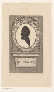 Silhouetportret van Wilhelm Friedrich Hufnagel