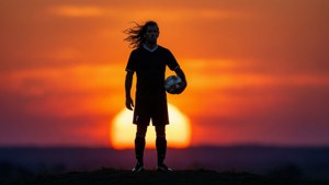 Silhouette Against Sunset