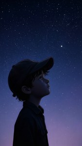 Silhouette Boy Stars
