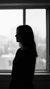 Silhouette by Window