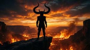 Silhouette Demon Cliff
