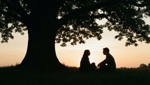 Silhouette Discussion at Sunset