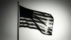Silhouette Flag Sky