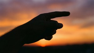 Silhouette Hand Sunset