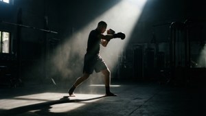 Silhouette in the Gym