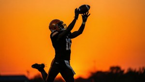 Silhouette Jump Catch