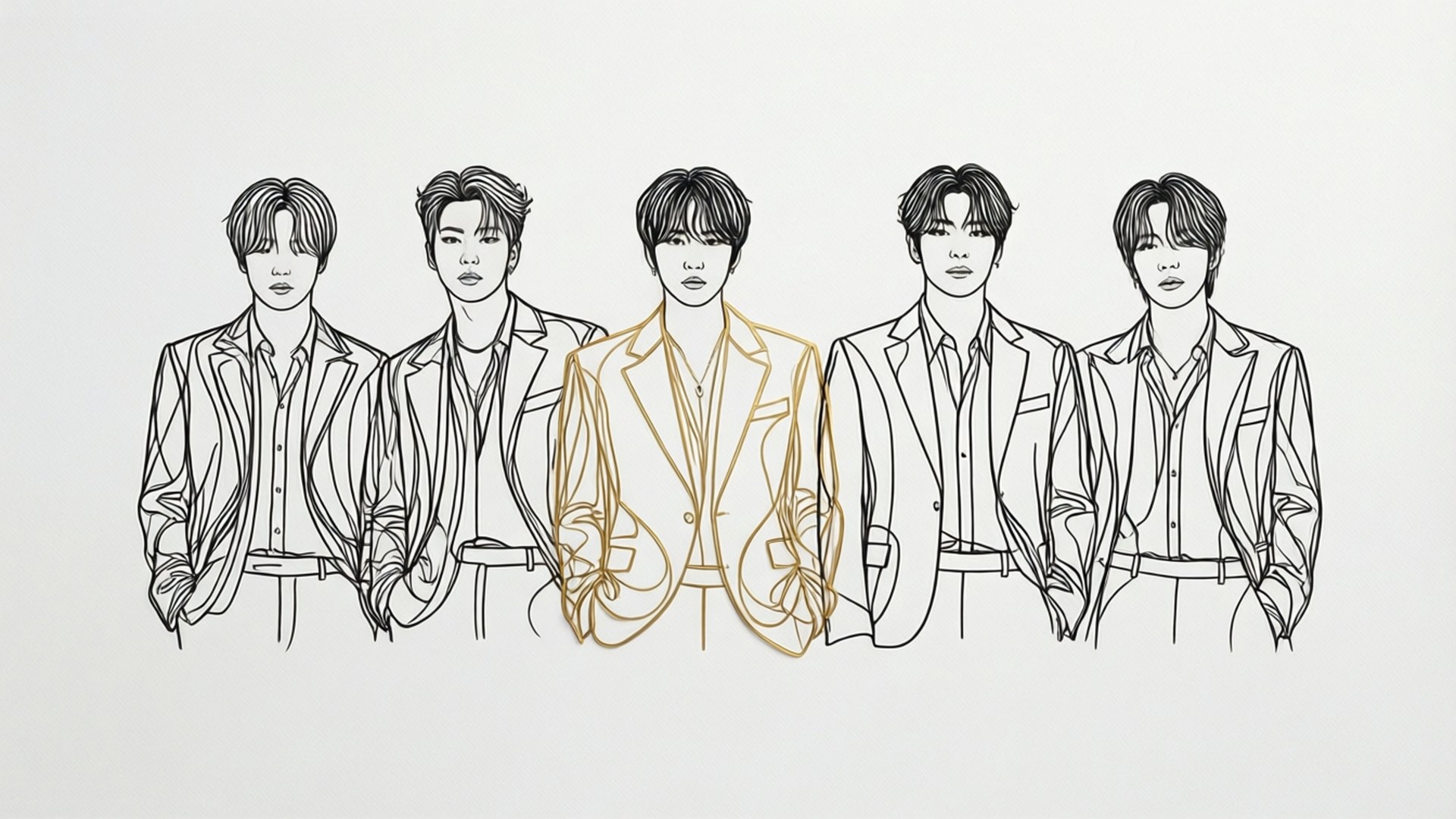 Silhouette Line Art by Wallpapers.art Studio