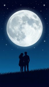 Silhouette Moon Love