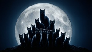 Silhouette Moon Pyramid