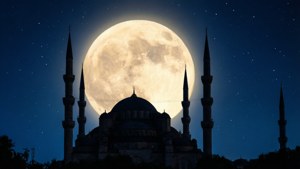 Silhouette Mosque Moon