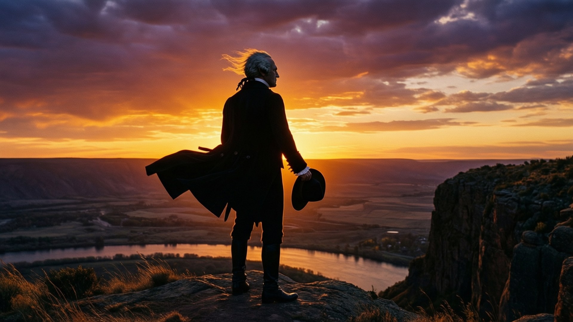Silhouette of a Statesman by Wallpapers.art Studio