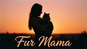 Silhouette Sunset Fur Mama