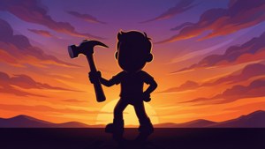 Silhouette Sunset Hammer