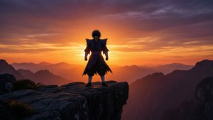 Silhouette Sunset Jiraiya