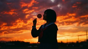 Silhouette Sunset Lollipop