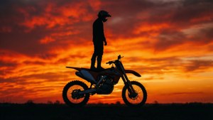 Silhouette Sunset Stunt