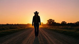 Silhouette Sunset Walk