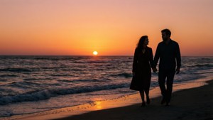 Silhouette Sunset Walk